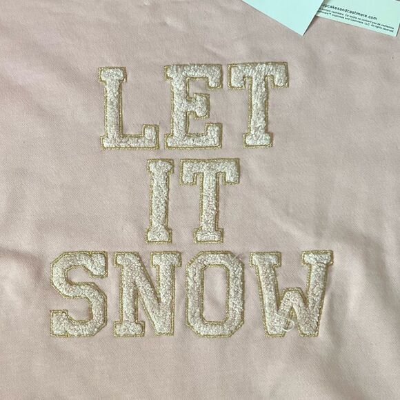 Cupcakes and Cashmere Let It Snow Pink Sweatshirt-Size Medium - Picture 3 of 8